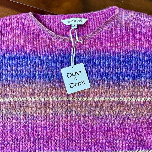 OMBRÉ MULTI COLOR SWEATER - Picture 7 of 10